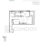 Maxium Condos C-838 Floorplan