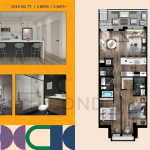 Time Urban Towns | Era | 1040 SQF | 2B 1 Time Urban Towns | Era | 1040 SQF | 2B Time Urban Towns Era Floorplan