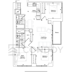 KSquare Condos-Lux-947-Floor-Plan