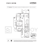Untitled Toronto Condos | P‐511N | 1094 SQF | 3+Den B 51 Untitled Toronto Condos | P‐511N | 1094 SQF | 3+Den B Untitled-Toronto-Condos-Model-P‐511N-floorplan