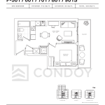 Untitled Toronto Condos | T‐01S | 442 SQF | 1B 54 Untitled Toronto Condos | T‐01S | 442 SQF | 1B Untitled-Toronto-Condos-Model-T‐01S-floorplan