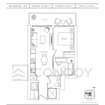 Untitled Toronto Condos | T‐04S | 520 SQF | 1+Den B 58 Untitled Toronto Condos | T‐04S | 520 SQF | 1+Den B Untitled-Toronto-Condos-Model-T‐04S-floorplan