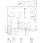 Foret Condos | 2B+D-I | 879 SQF | 2.5B 53 Foret Condos | 2B+D-I | 879 SQF | 2.5B Foret-Condos-Model-2B+D-I-floorplan