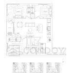 Foret Condos | 3B+S-AA | 911 SQF | 3.5B 54 Foret Condos | 3B+S-AA | 911 SQF | 3.5B Foret-Condos-Model-3B+S-AA-floorplan