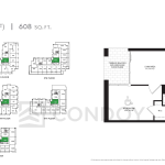 Yorkwoods Condos | Aspen | 605 SQF | 1.5B 4 Yorkwoods Condos | Aspen | 605 SQF | 1.5B Yorkwoods Condos Aspen Floorplan Model