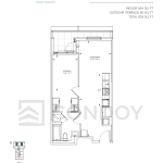 Maxium Condos | B-564 | 564 SQF | 1B 16 Maxium Condos | B-564 | 564 SQF | 1B Maxium Condos B 564 Floorplan