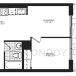 Yorkwoods Condos | Basswood | 566 SQF | 1.5B 3 Yorkwoods Condos | Basswood | 566 SQF | 1.5B Yorkwoods Condos Basswood Floorplan Model