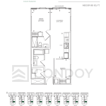 Maxium Condos | C-651 | 651 SQF | 2B 18 Maxium Condos | C-651 | 651 SQF | 2B Maxium Condos C 651 Floorplan
