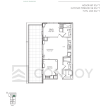 Maxium Condos | C-687 T | 687 SQF | 2.5B 25 Maxium Condos | C-687 T | 687 SQF | 2.5B Maxium Condos C-687 T Floorplan