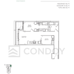Maxium Condos C-827 T Floorplan