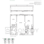 Maxium Condos C 841 Floorplan