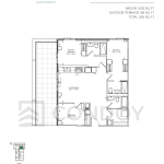 Maxium Condos D-1033 Floorplan