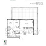 Maxium Condos | D-975 | 975 SQF | 3B 28 Maxium Condos | D-975 | 975 SQF | 3B Maxium Condos D-975 Floorplan