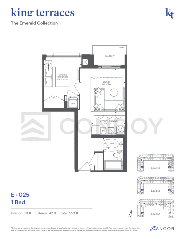 King Terraces Condos E.025 Floorplan