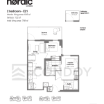 Nordic Condos E21 Floorplan