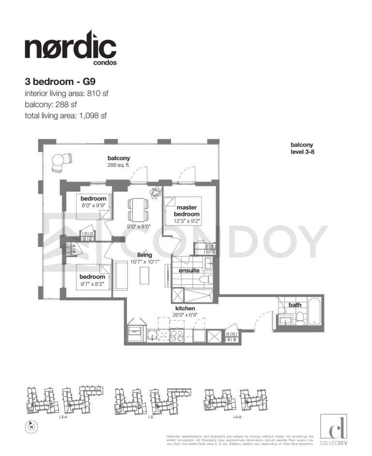 Nordic Condos G9 Floorplan