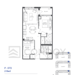 King Terraces Condos | P-072 | 681 SQF | 2B 19 King Terraces Condos | P-072 | 681 SQF | 2B King Terraces Condos P.072 Floorplan