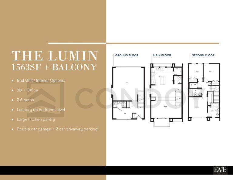 Eve at Erin Ridge THE LUMIN Model Floorplan