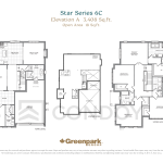 Taywood Estates | 6C | 3,408 - 3,410 SQF | 4B 6 Taywood Estates | 6C | 3,408 - 3,410 SQF | 4B Taywood Estates 6C Floor Plan