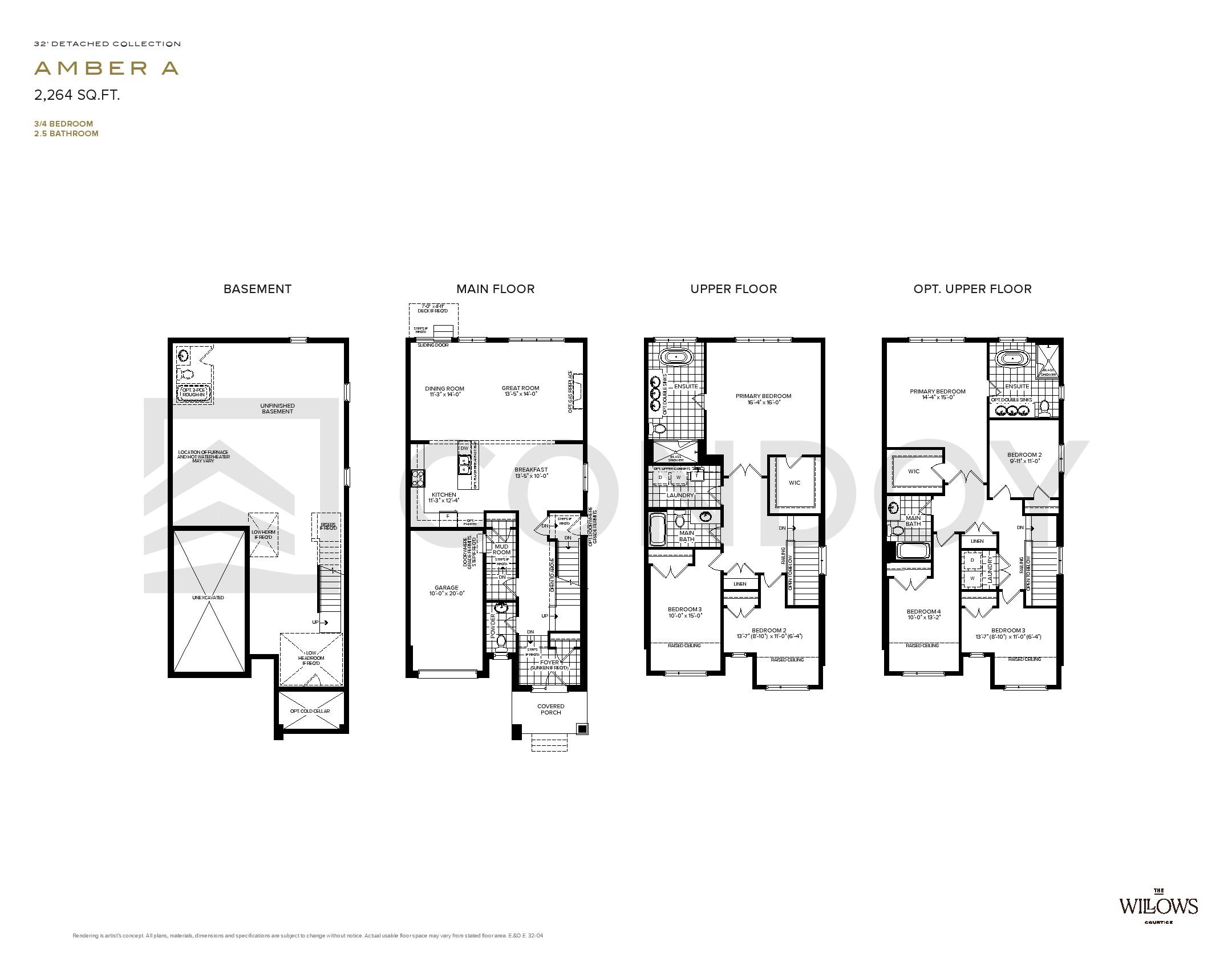 The Willows Homes A M B E R A floorplan