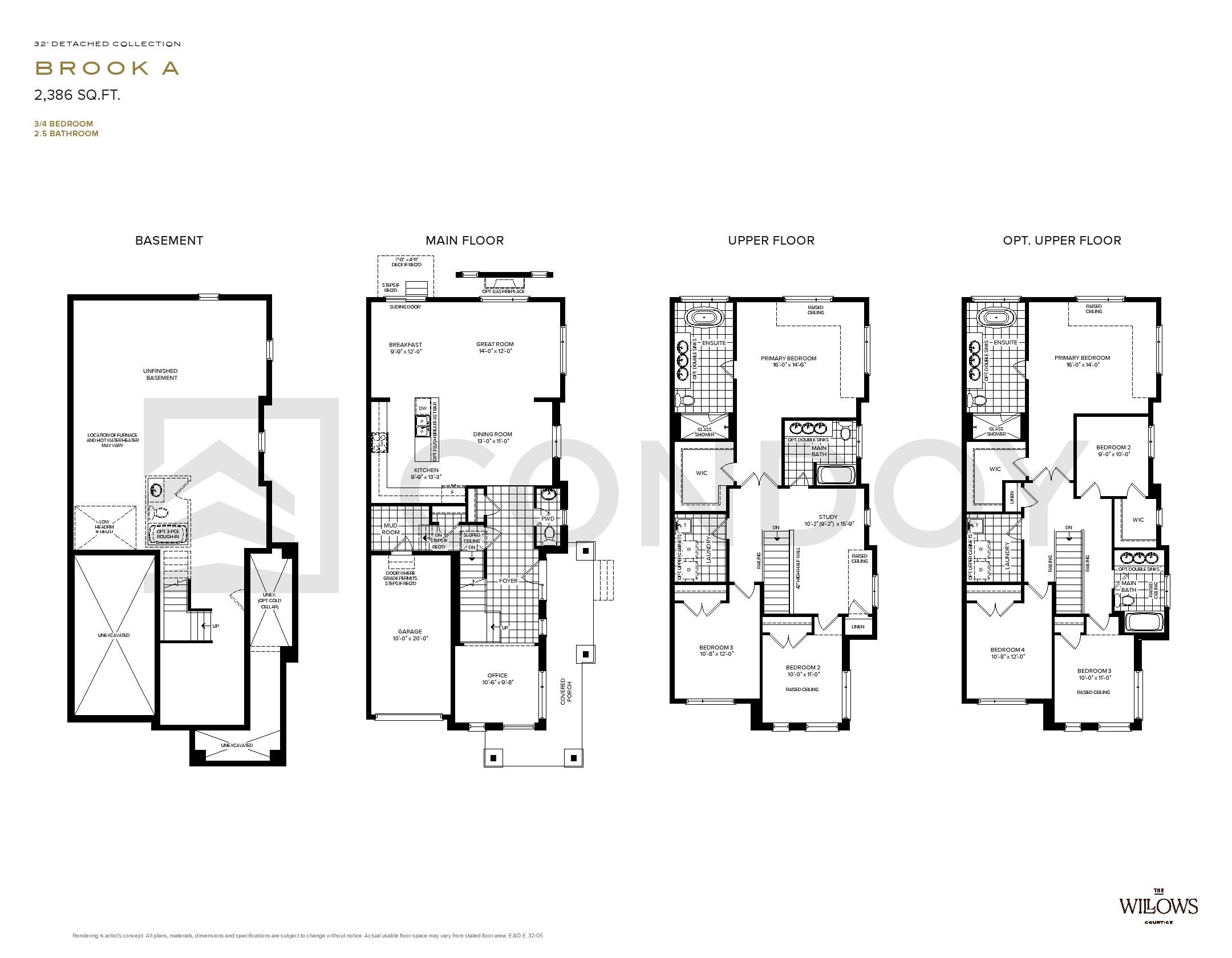 The Willows Homes B R O O K A floorplan