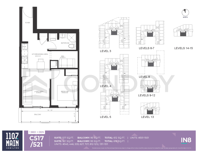 1107 Main Condos C521 Floor Plans