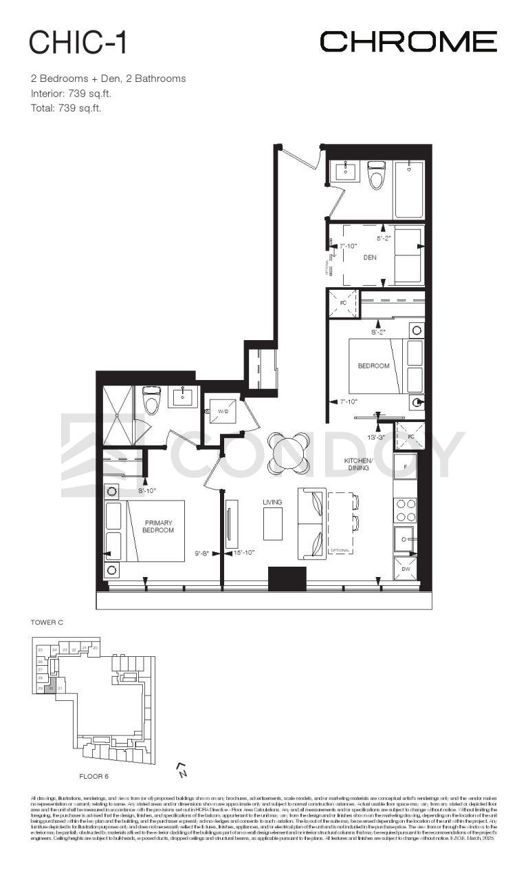 Chrome Condos CHIC-1 Floor plan
