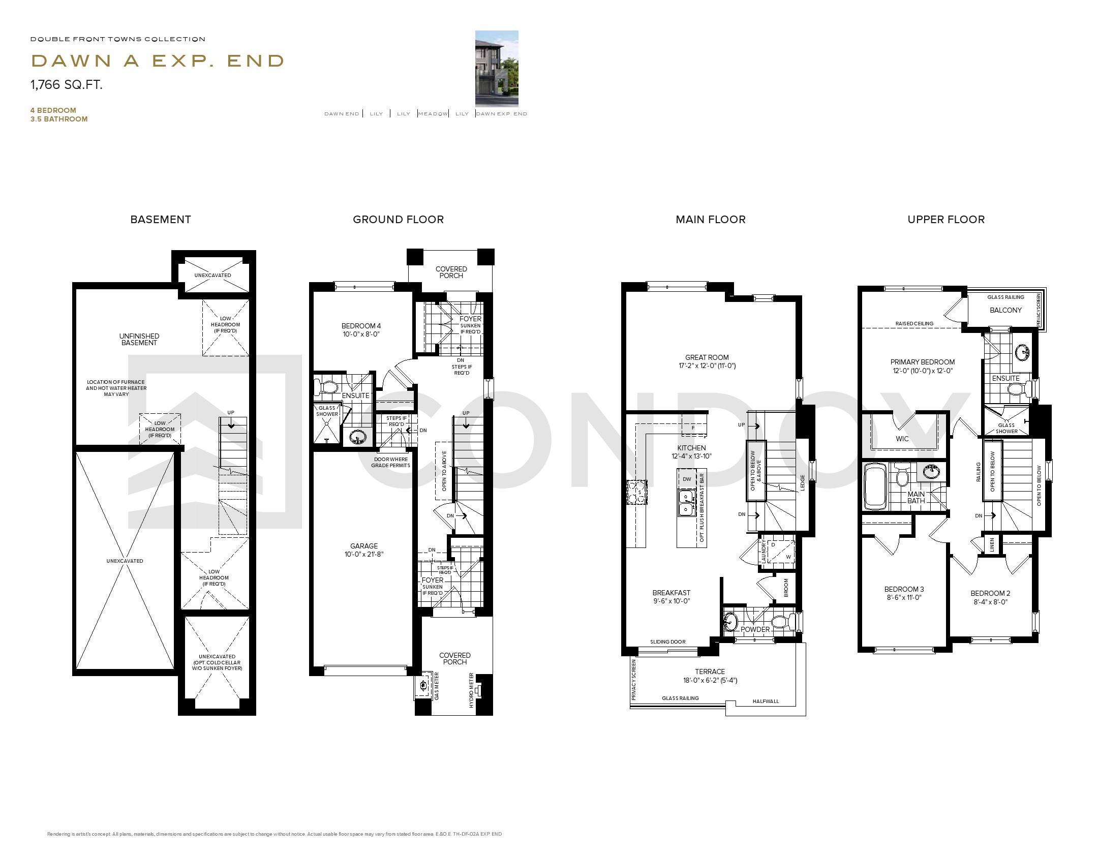 The Willows Homes DAW N A E X P. E N D floorplan
