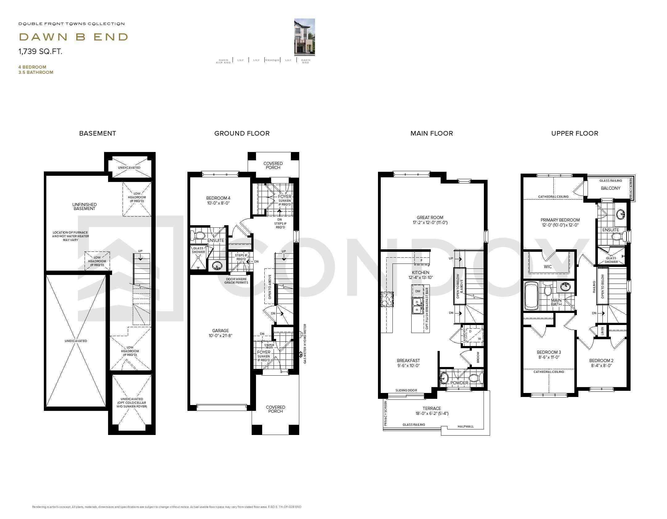 The Willows Homes DAW N B E N D floorplan