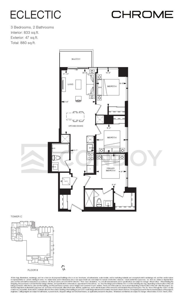 Chrome Condos ECLECTIC Floor plan