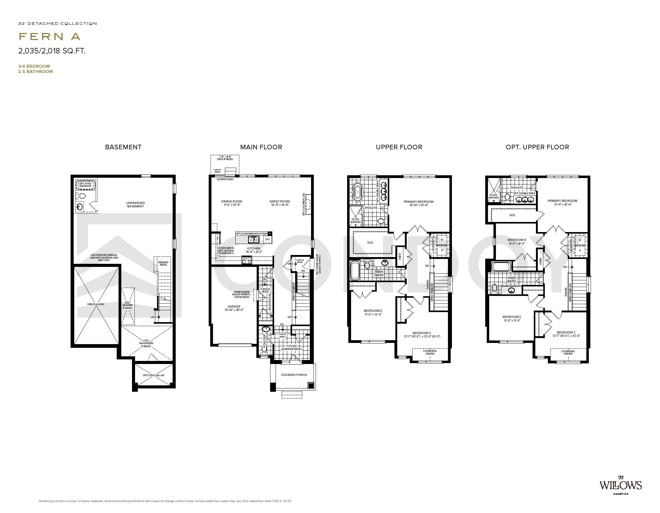 The Willows Homes F E R N A floorplan