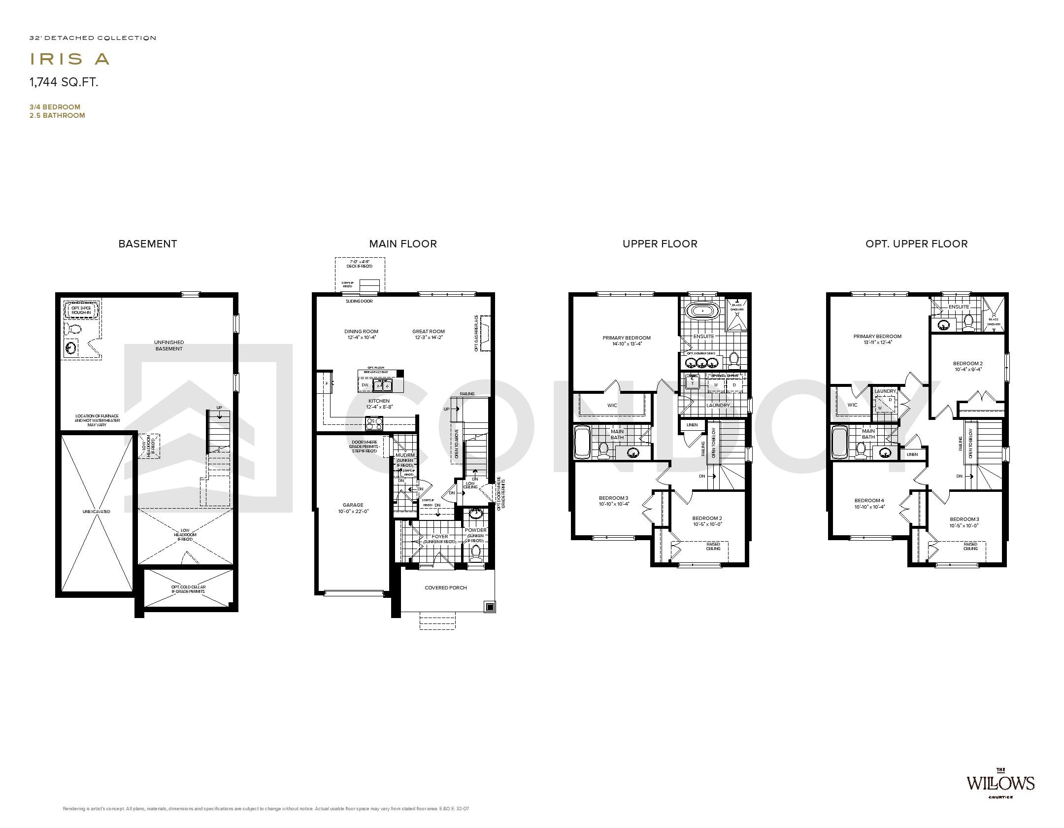 The Willows Homes I R I S A floorplan