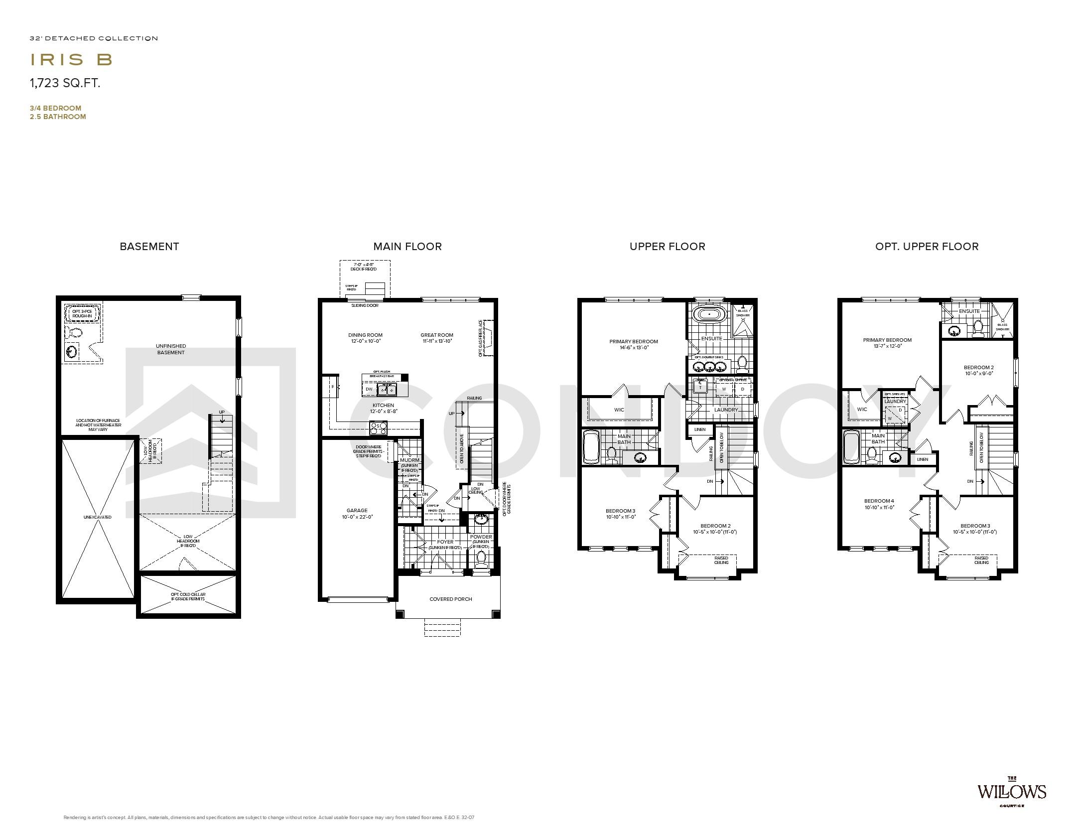 The Willows Homes I R I S B floorplan