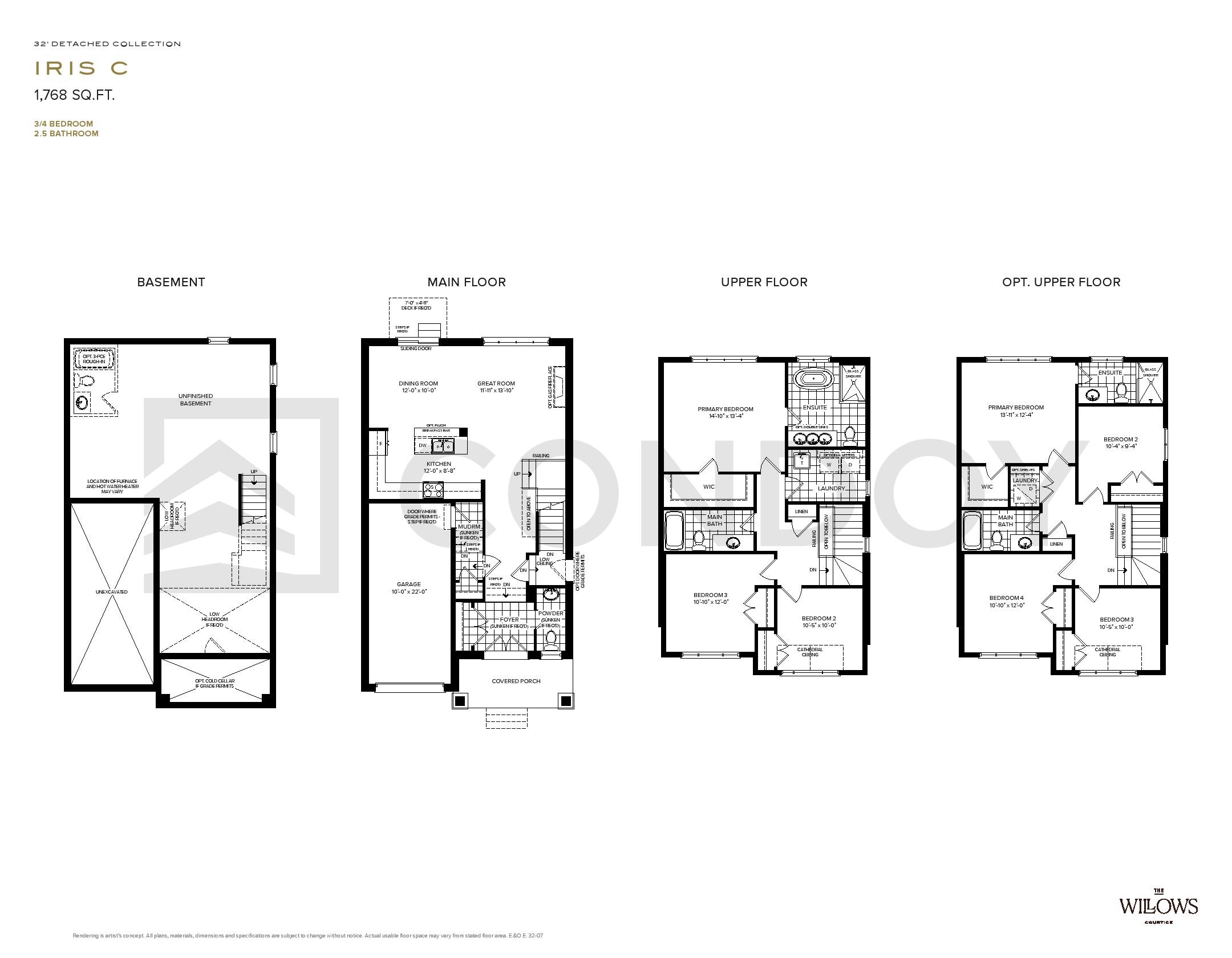 The Willows Homes I R I S C floorplan