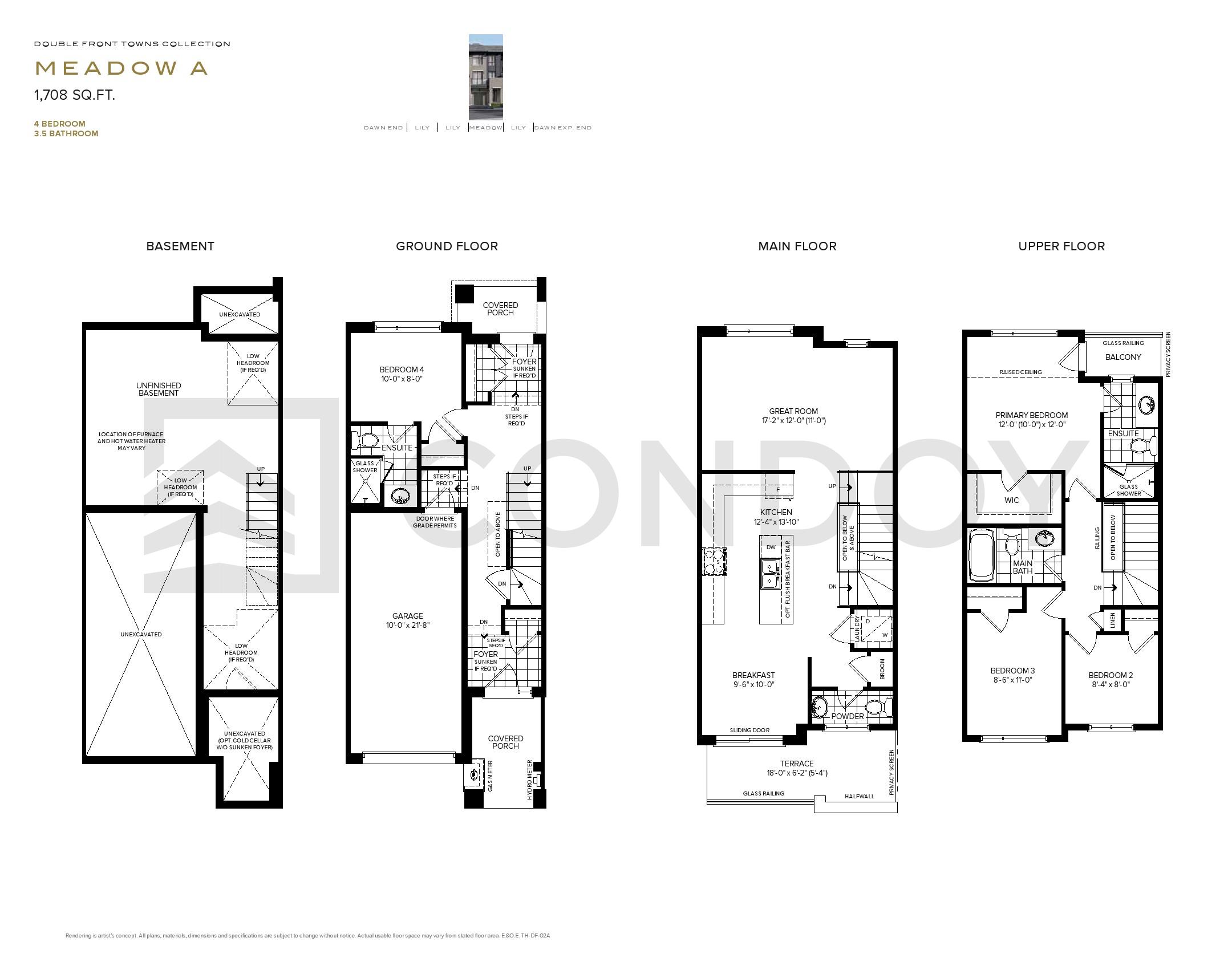 The Willows Homes M E A D O W A floorplan