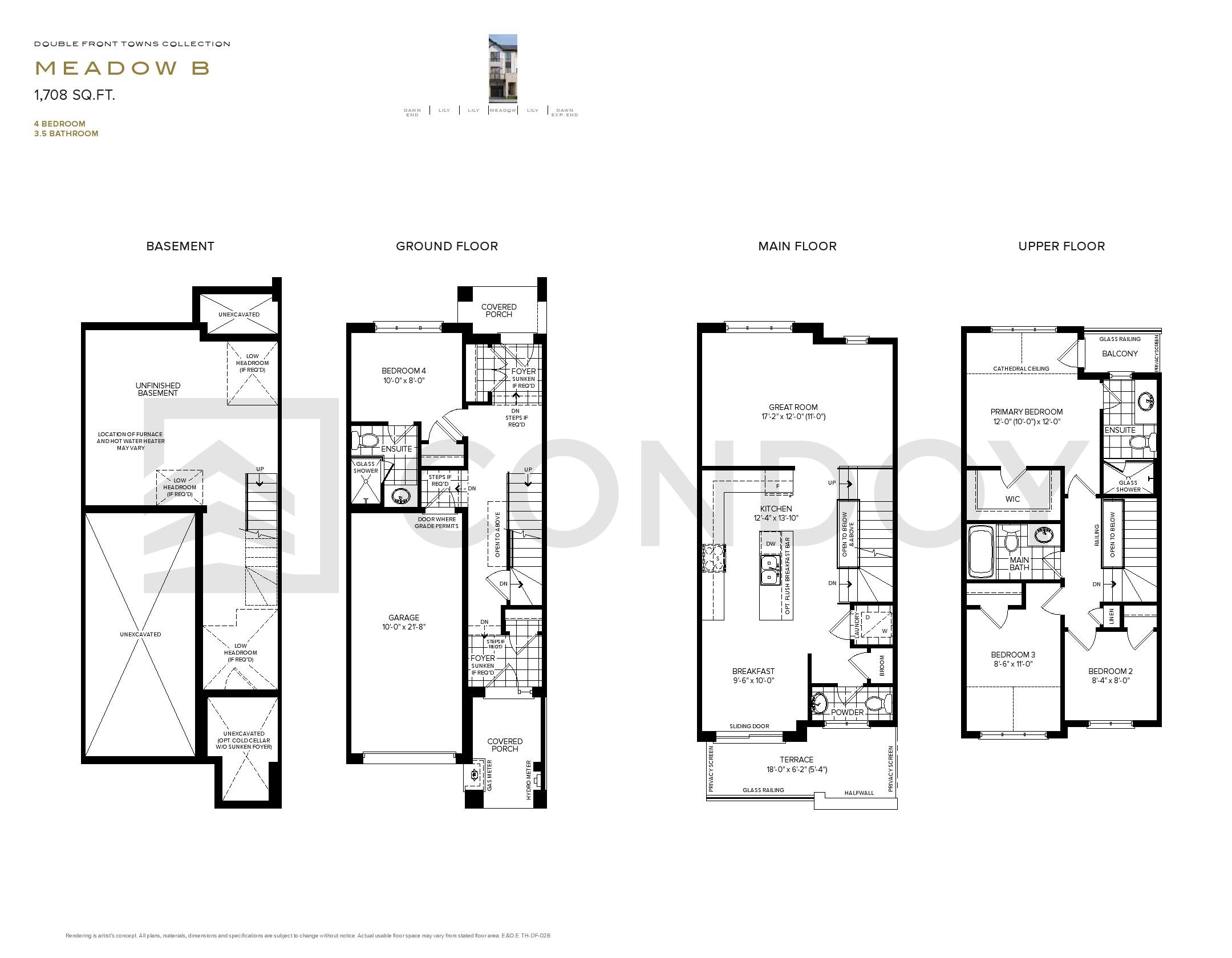 The Willows Homes M E A D O W B floorplan