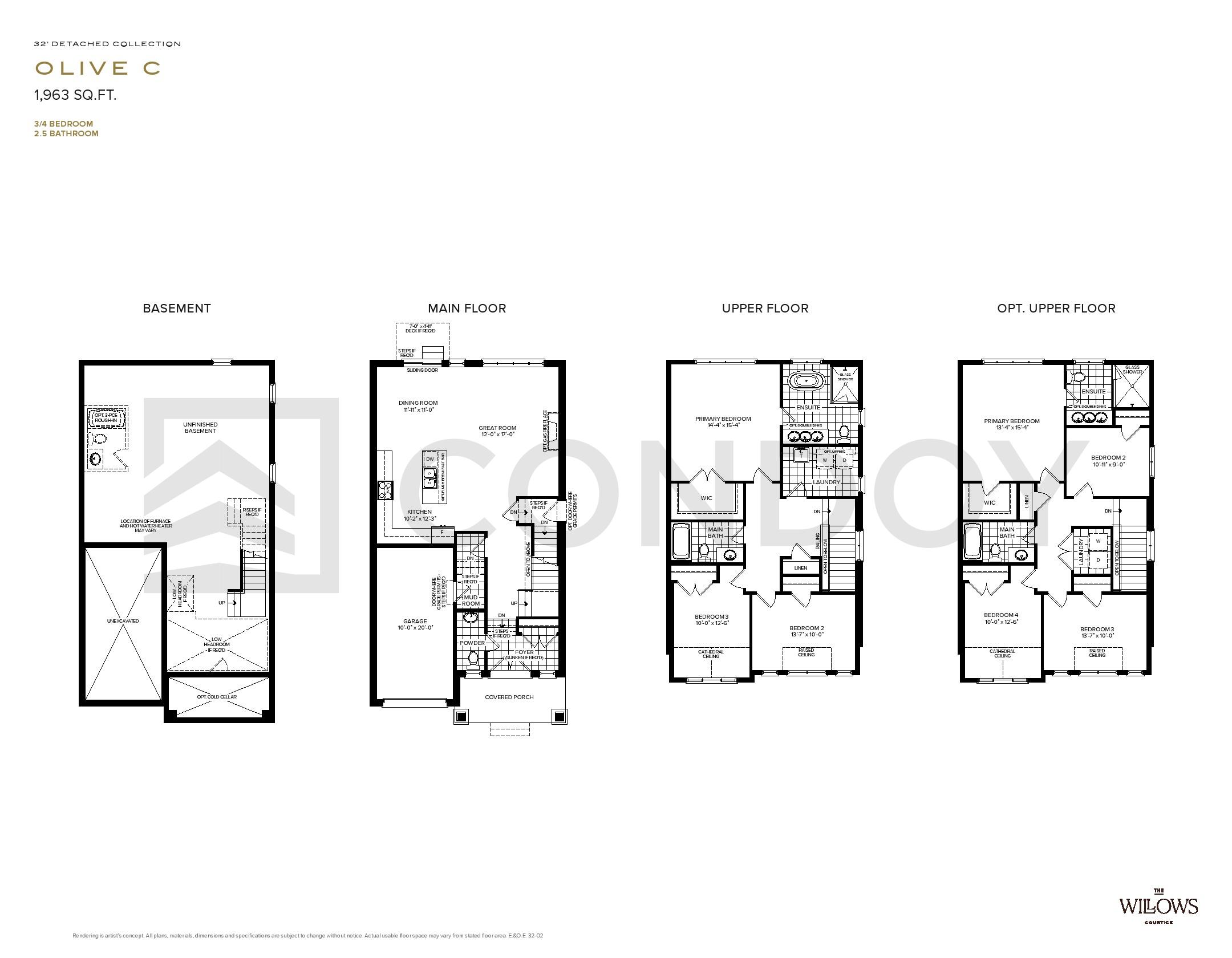 The Willows Homes O L I V E C floorplan