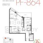 M6 Condos | PF-864 | 864 Sq.Ft. | 3.5B 58 M6 Condos | PF-864 | 864 Sq.Ft. | 3.5B M6-Condos