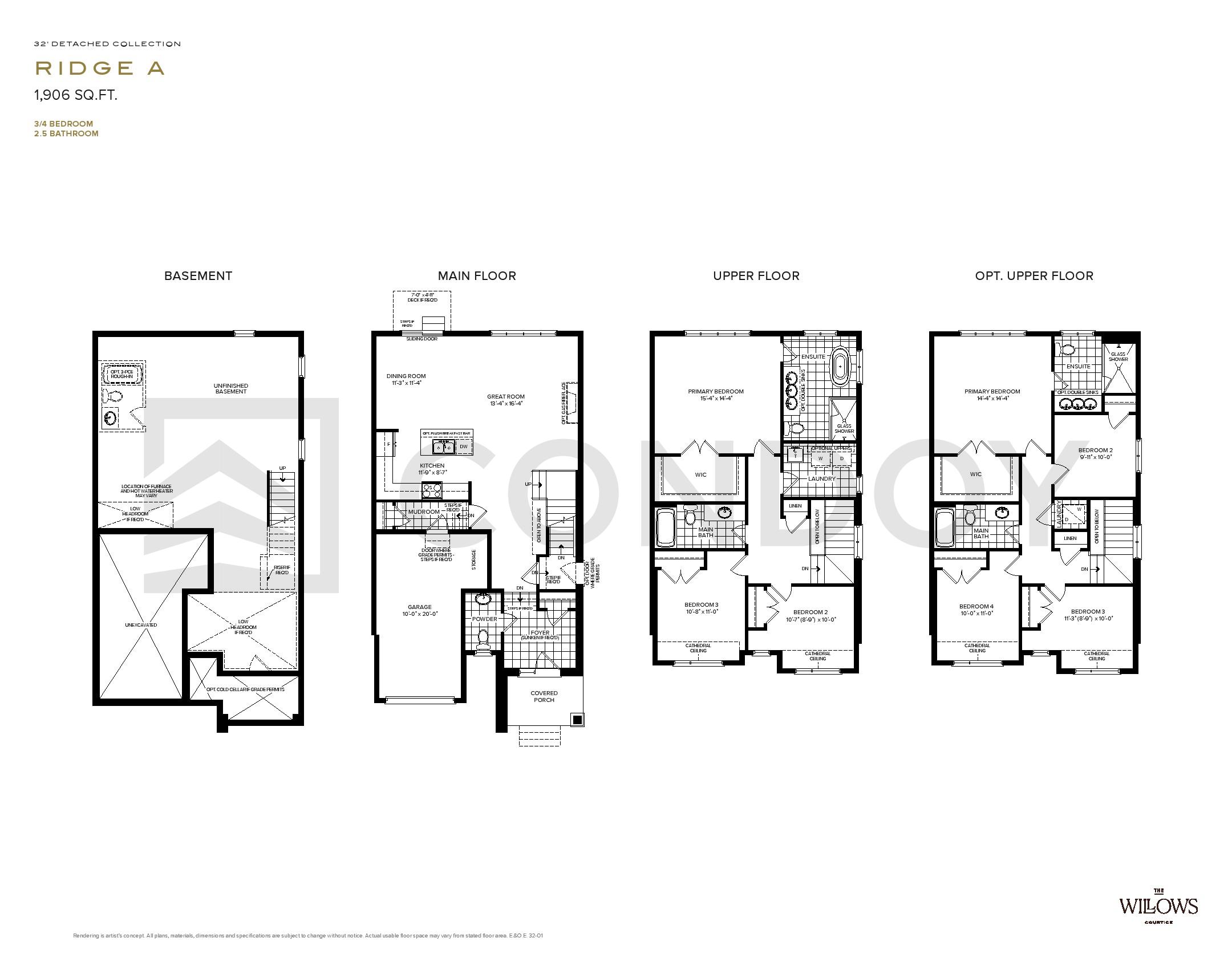The Willows Homes R I D G E A floorplan