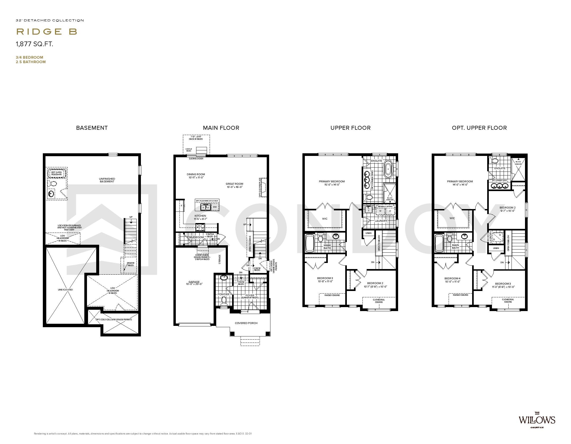 The Willows Homes R I D G E B floorplan