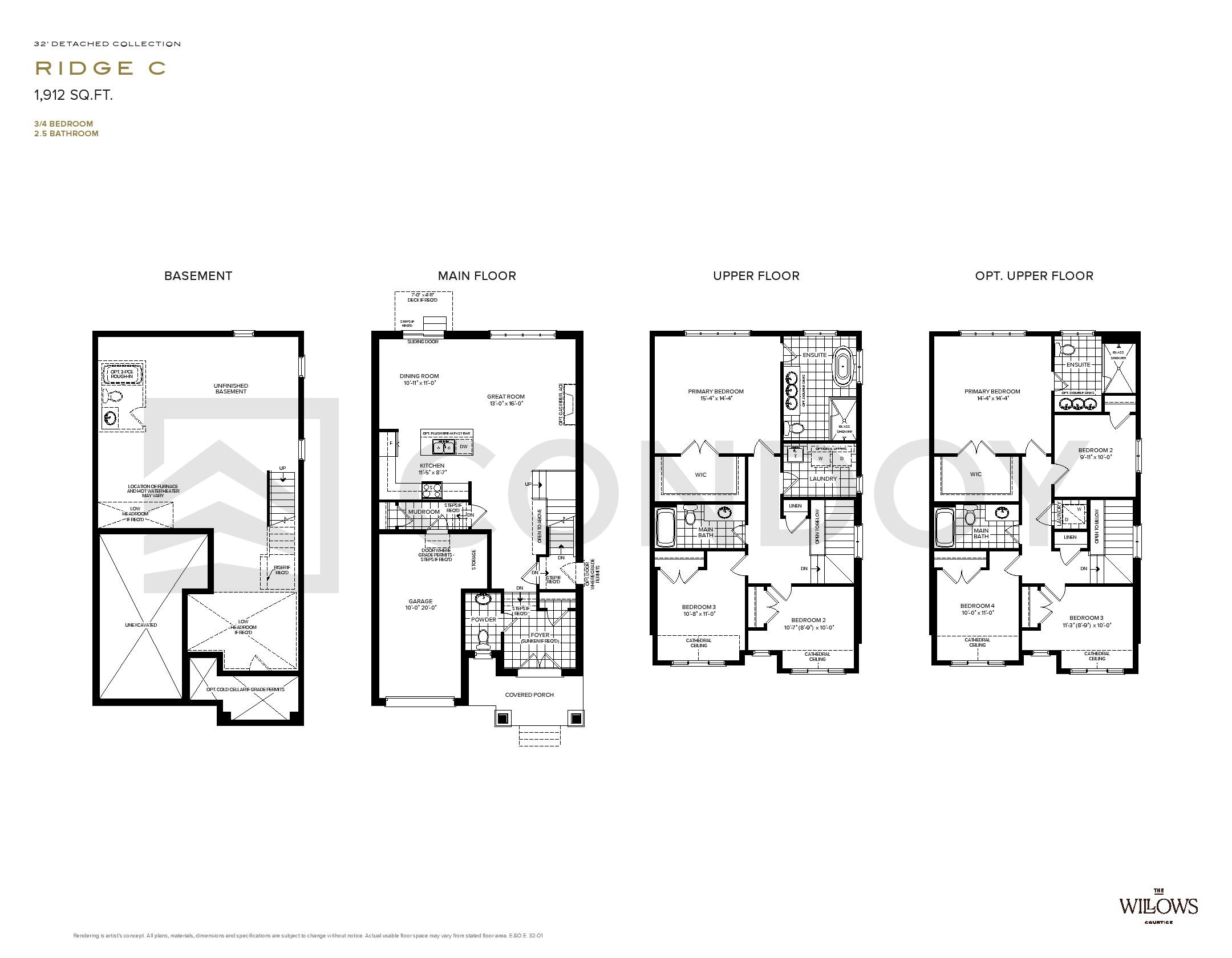 The Willows Homes R I D G E C floorplan