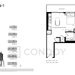 Arte Residences | SHERMAN-1 | 443 SQF | Studio 3 Arte Residences | SHERMAN-1 | 443 SQF | Studio Arte Residences SHERMAN-1 Floor Plan