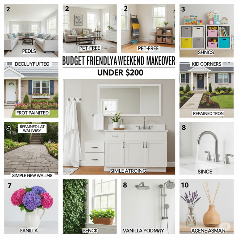 10 Ways to Make Your Home Show Like a Model Home in One Weekend for Less Than 200
