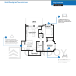 Dean’s Landing Condos Model Cambridge B2 floorplan