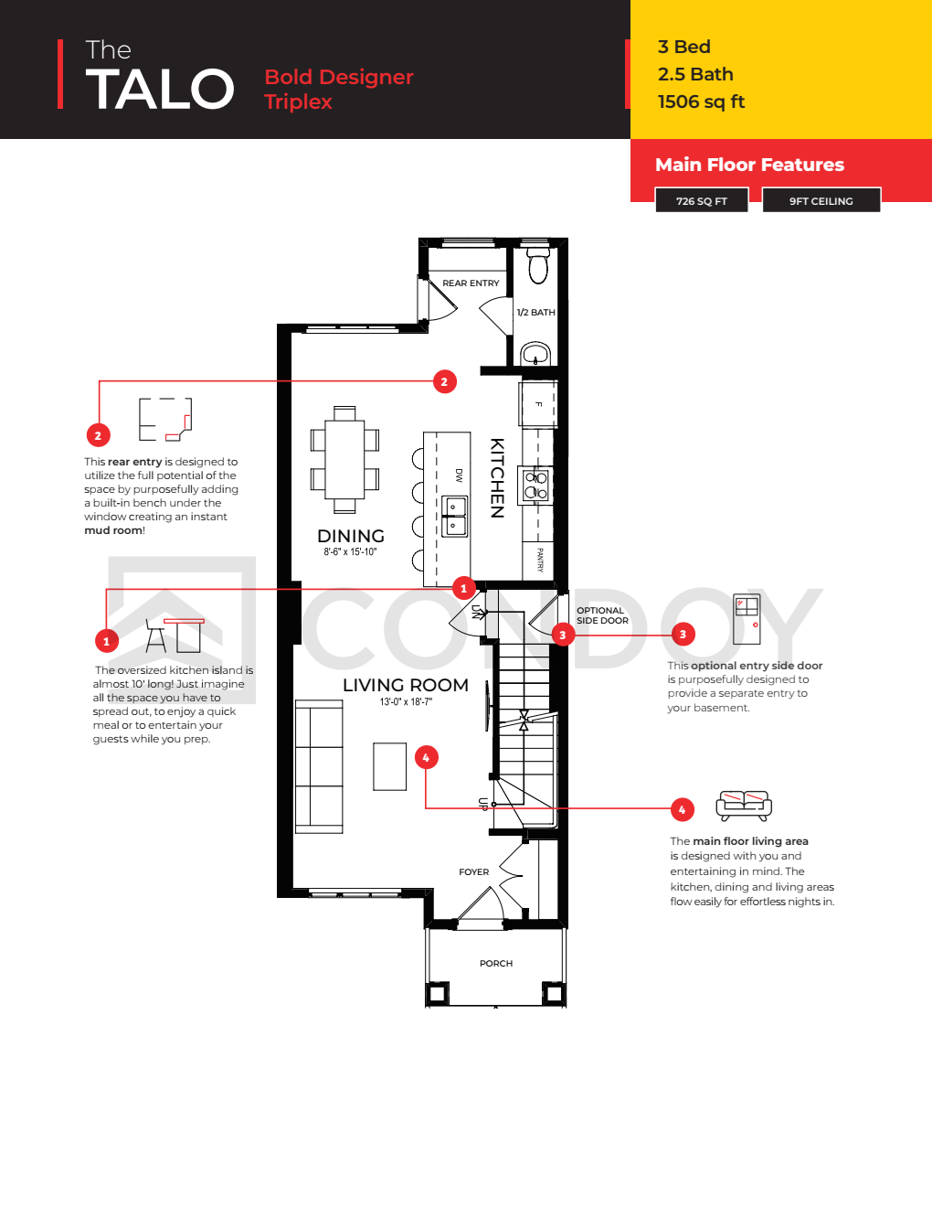 Sora at the Glade Towns Talo floorplan