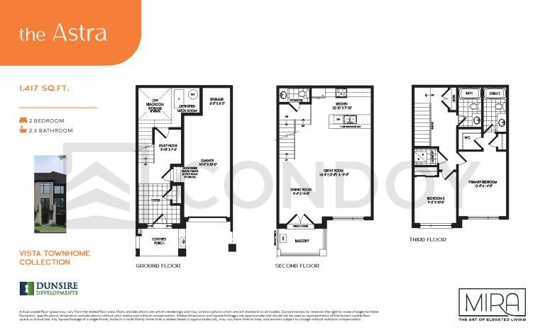 Mira Towns the Astra Floor plan