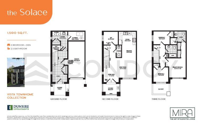 Mira Towns the Solace Floor plan