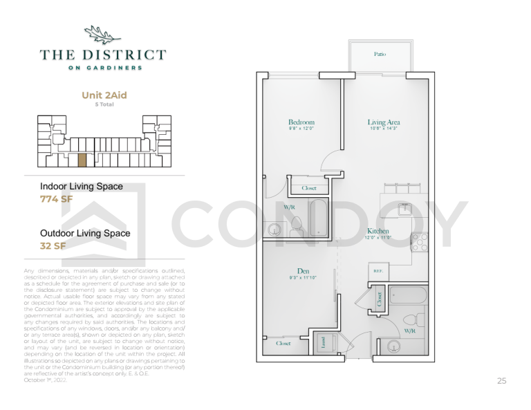 The District on Gardiners Condos 2Aid Floor Plans