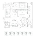Foret Condos | 2B+D-AAA | 947 SQF | 2.5B 56 Foret Condos | 2B+D-AAA | 947 SQF | 2.5B Foret-Condos-Model-2B+D-AAA-floorplan