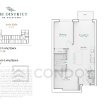 The District on Gardiners Condos | 2DiB | 700 SQF | 1.5B 14 The District on Gardiners Condos | 2DiB | 700 SQF | 1.5B The District on Gardiners Condos 2DiB Floor Plans